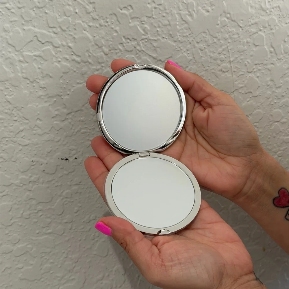 Dior Pink Toile Round Compact Mirror - Picture 2 of 2